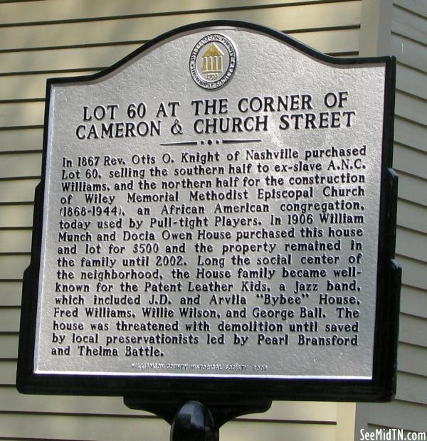 Lot 60 at the Corner of Cameron and Church Street