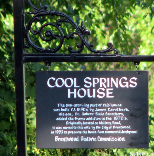Cool Springs House 