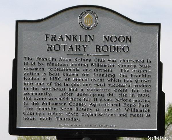 Franklin Noon Rotary Rodeo