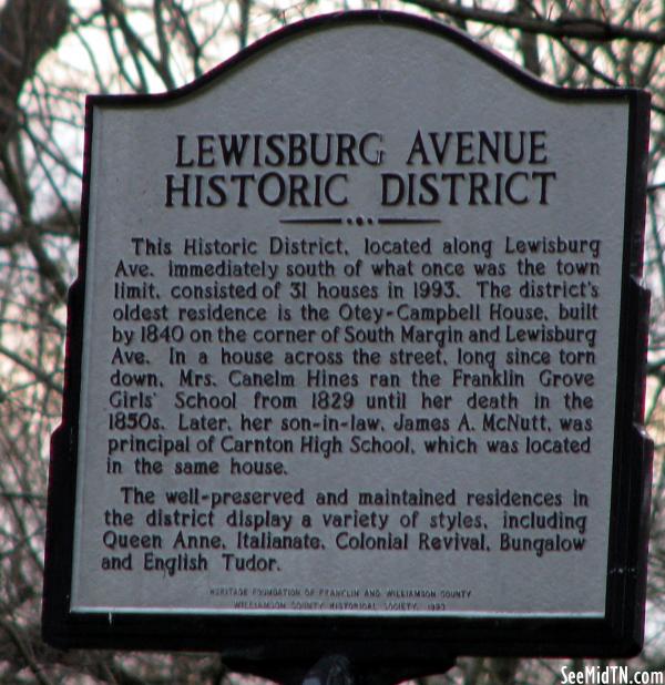 Lewisburg Avenue Historic District