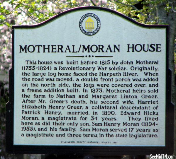 Motheral/Moran House