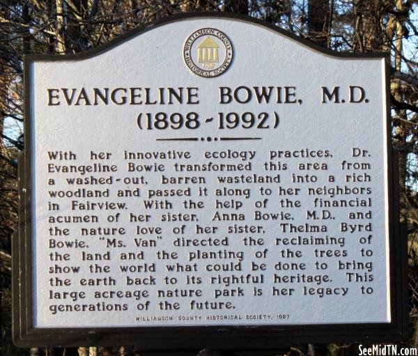 Evangeline Bowie, M.D., 1898-1992