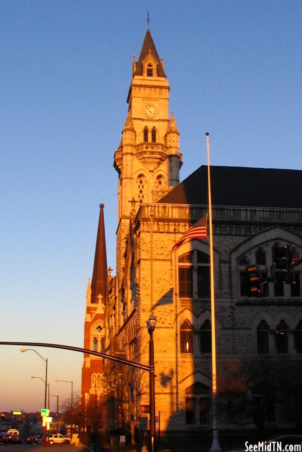 Customs House Tower near Sundown