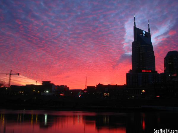 Batbuilding on a colorful evening