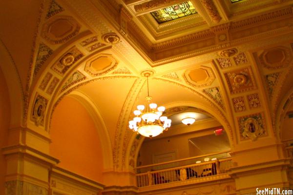 Hermitage Hotel Lobby ceiling detail