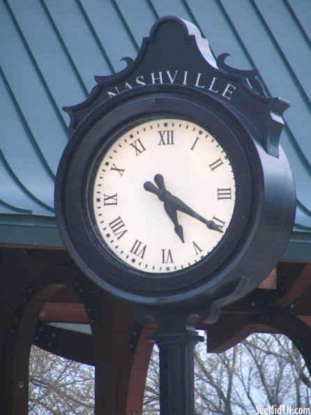 Clock at Music City Star Station