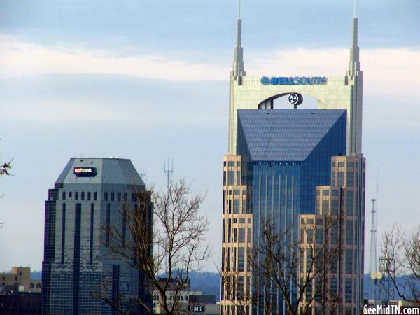 US Bank and BellSouth Building from Fort Negley