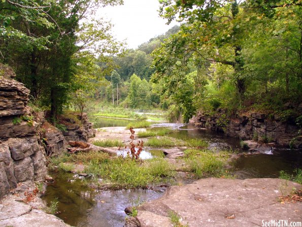 Downstream from the Marrowbone Lake dam