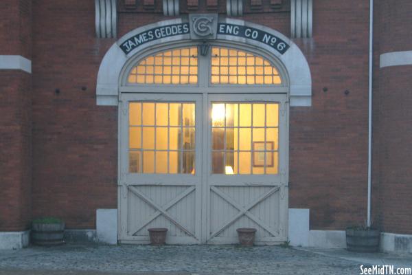 James Geddes Engine Co. No. 6 at night