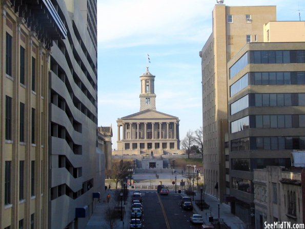 State Capitol as seen from the Downtown Library