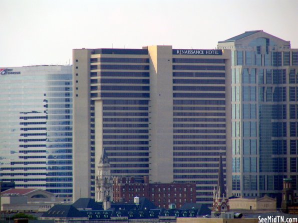 Renaissance Hotel as seen from Rose Park