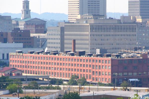 Cummins Station as seen from Rose Park