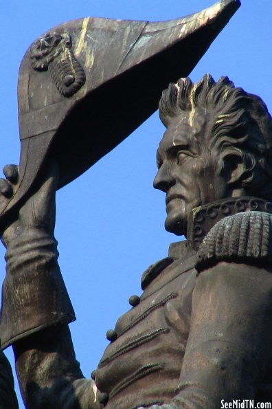 Andrew Jackson Statue detail