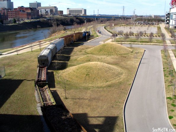 Train Runs in front of LP Field