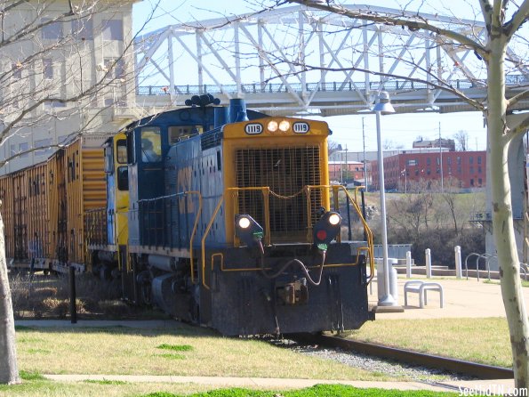 CSX Train seen in front of LP Field