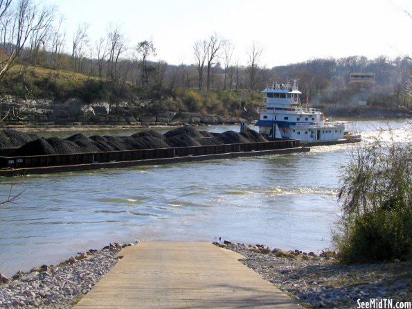 Barge seen from Peeler Park