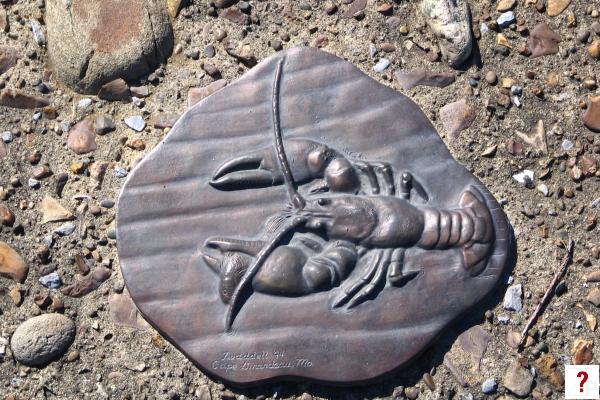 Cumberland River Greenway embedded art  Lobster