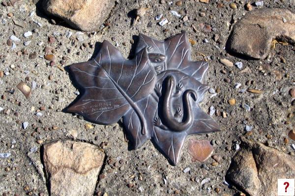 Cumberland River Greenway embedded art Salamanders