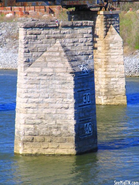 CSX Cumberland Swing Bridge support pier