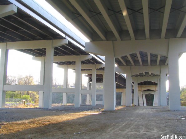 Underneath Briley Parkway's Cumberland River Bridge