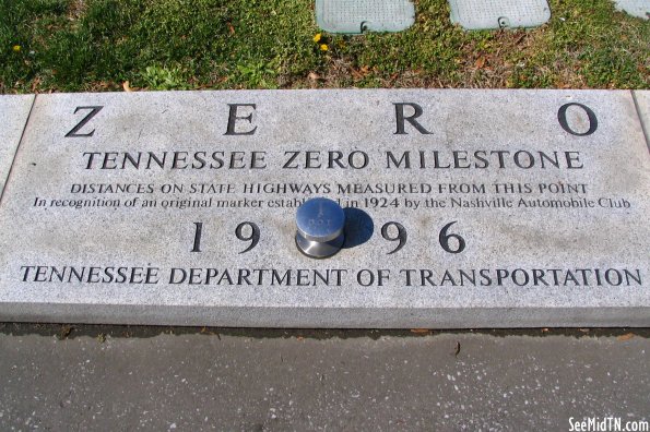 TDOT Zero Milestone Marker