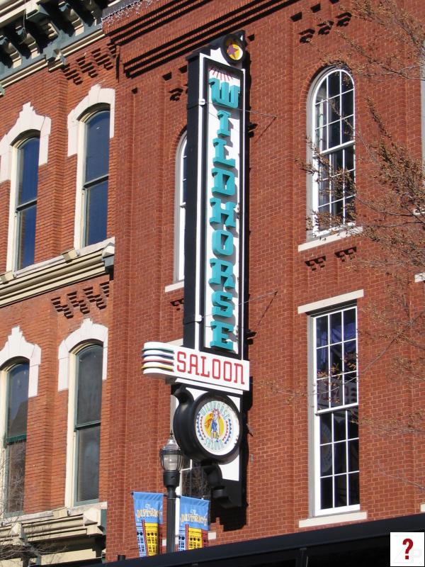 Wildhorse Saloon sign