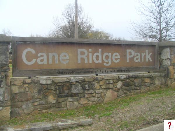 Cane Ridge Park sign