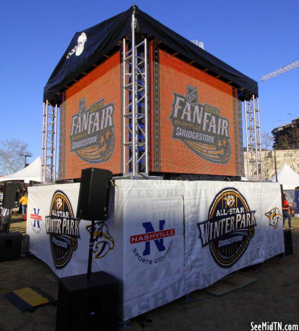 NHL AllStar 2016 Winter Park Fan Fair Screens