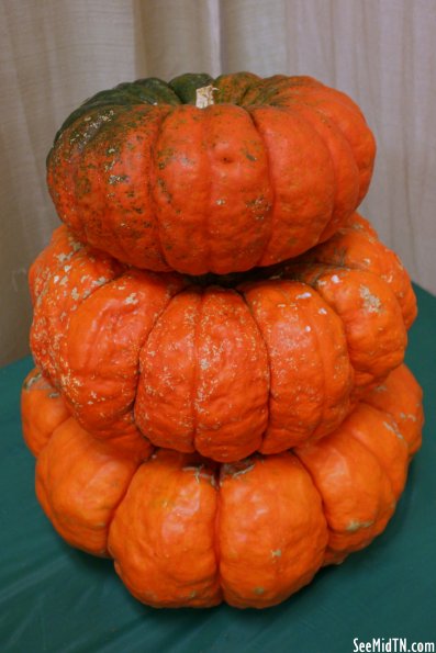 Agriculture: Stacked Pumpkins