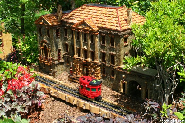 Cheekwood Mansion with Ladybug Train