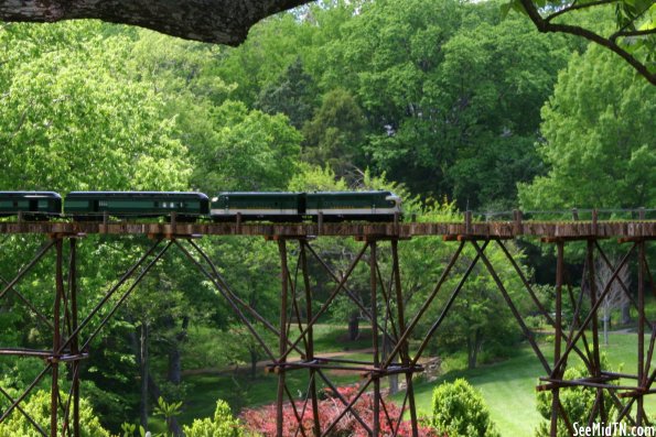 Southern Passenger Train on high bridge