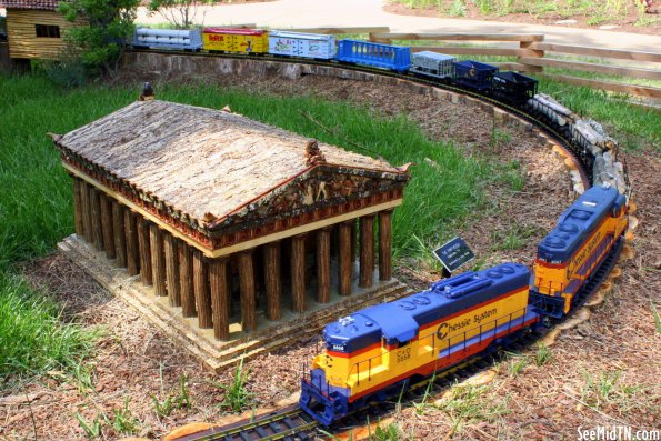 Parthenon with Chessie Train