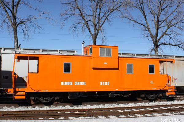 Orange Caboose Illinois Central #9380