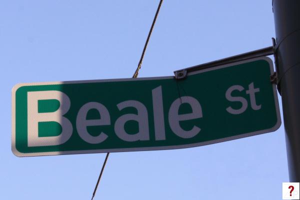 Beale street sign