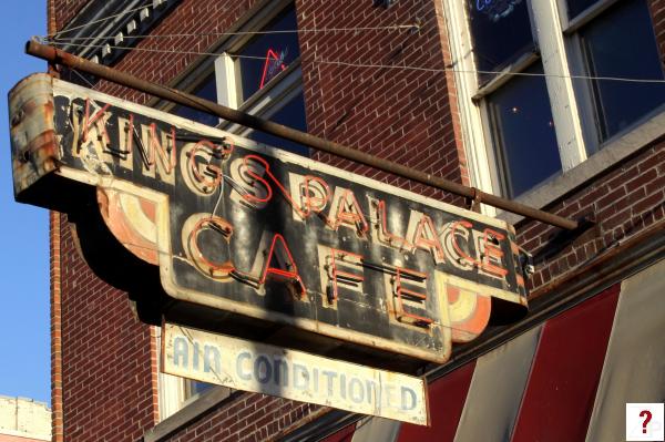 King's Palace Cafe neon sign