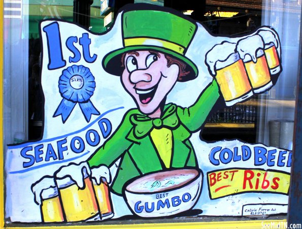 Silky O'Sullivan's window painting