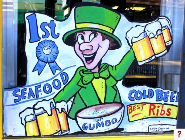 Silky O'Sullivan's window painting