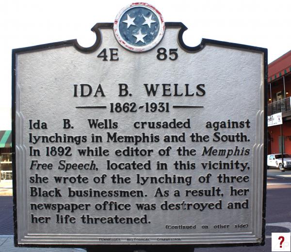 Ida B. Wells Marker 1