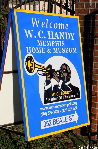 W.C. Handy Museum sign