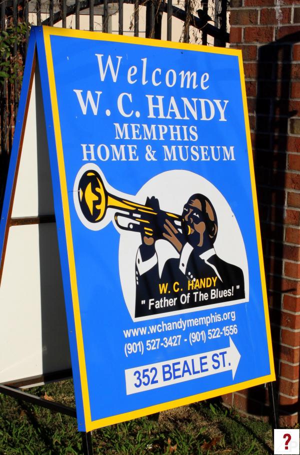 W.C. Handy Museum sign