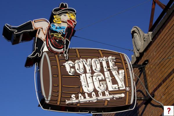 Coyote Ugly neon sign