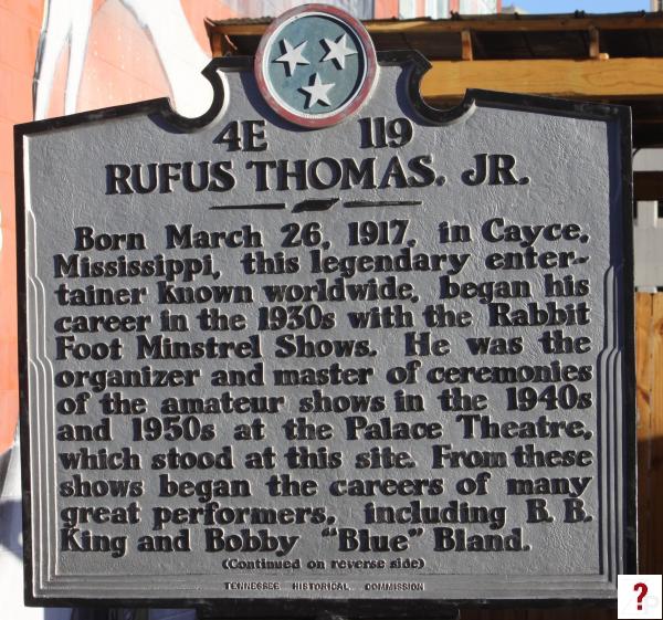 Rufus Thomas Jr. Marker 1