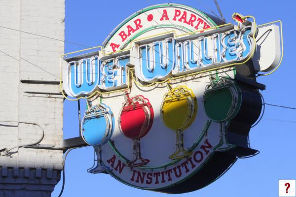 Wet Willies Neon Sign