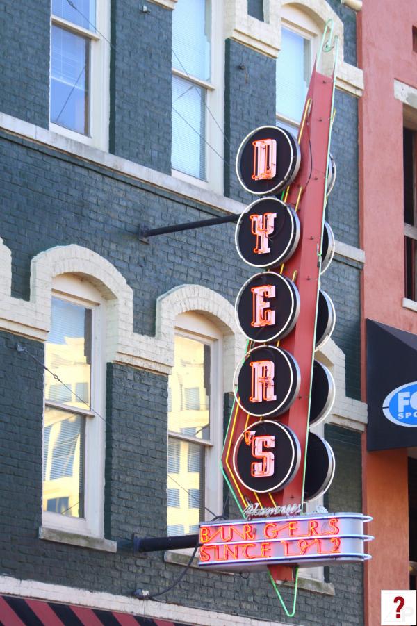 Dyer's Burgers neon sign