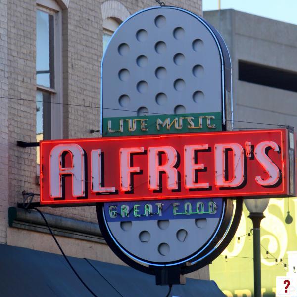 Alfred's neon sign