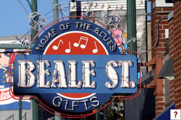 Beale St. Gifts neon sign