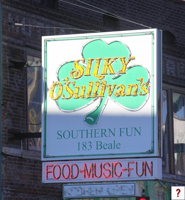 Silky O'Sullivan's neon sign