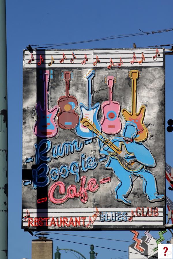 Rum Boogie Cafe neon sign