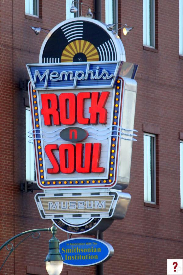 Memphis Rock &amp; Soul Museum sign