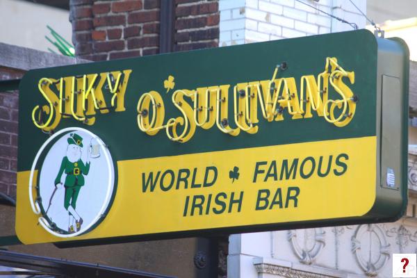 Silky O'Sullivan's neon sign